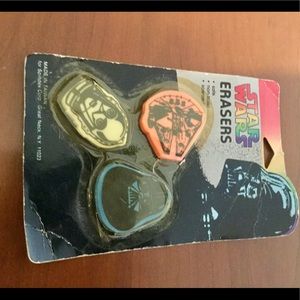 Star Wars Erasers in Original Package set of 3